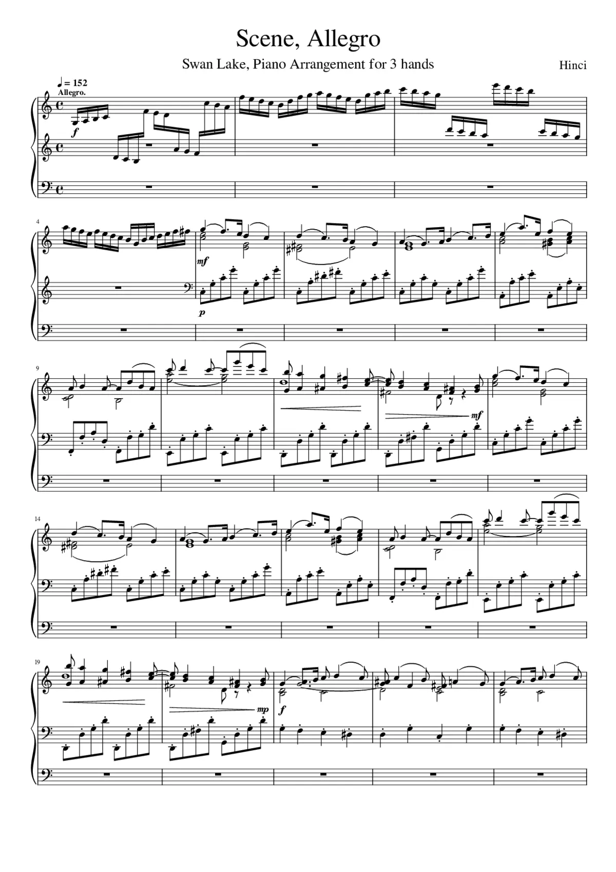 Swan Lake (ballet) Op.20 - Page 1