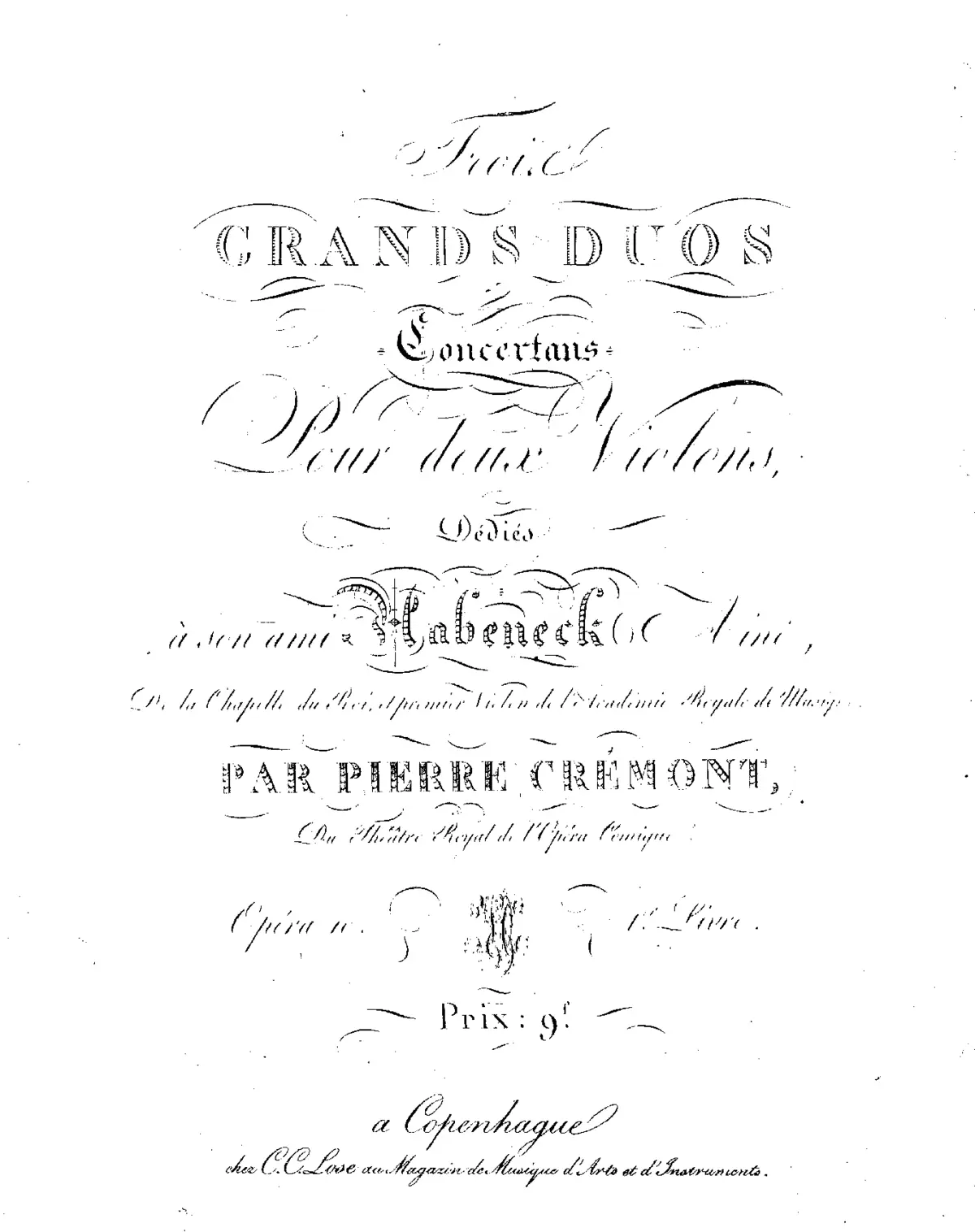 3 Grands Duos concertants for 2 Violins - Page 1