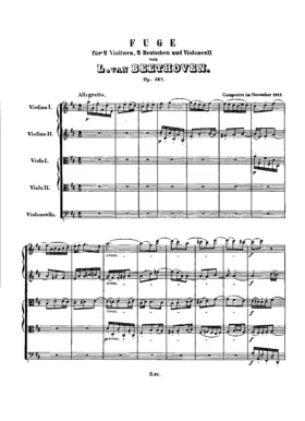 Fugue for String Quintet