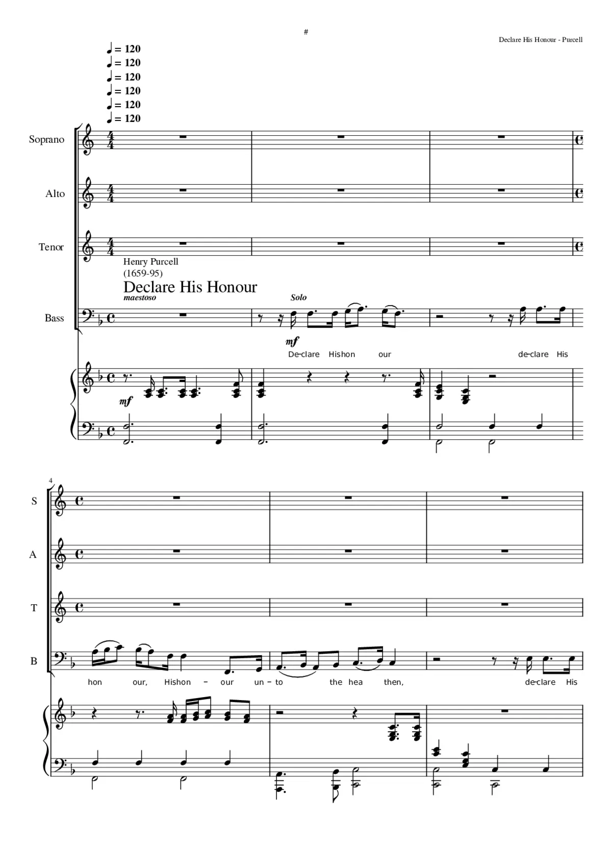 O sing unto the Lord - Page 1