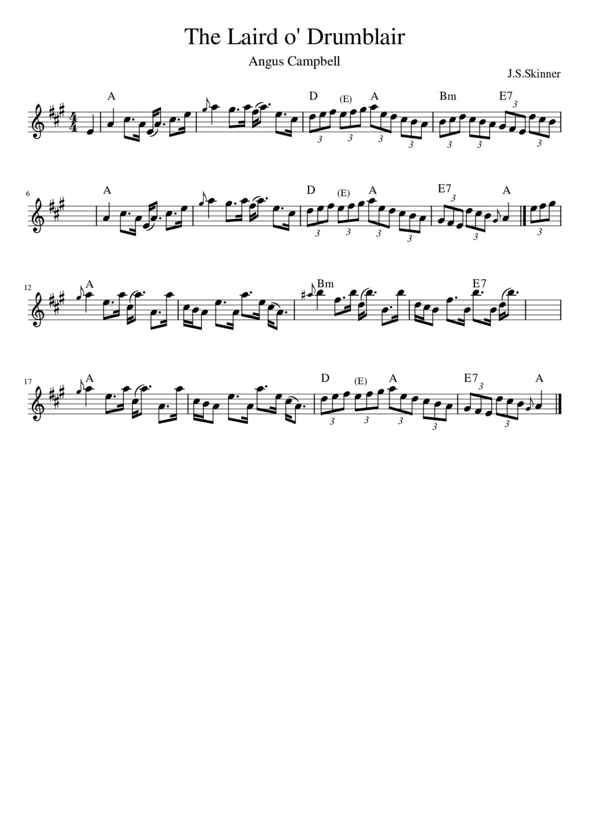 the Laird o' Drumblair - Page 1