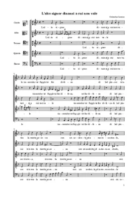 L'alto signor dinanzi a cui