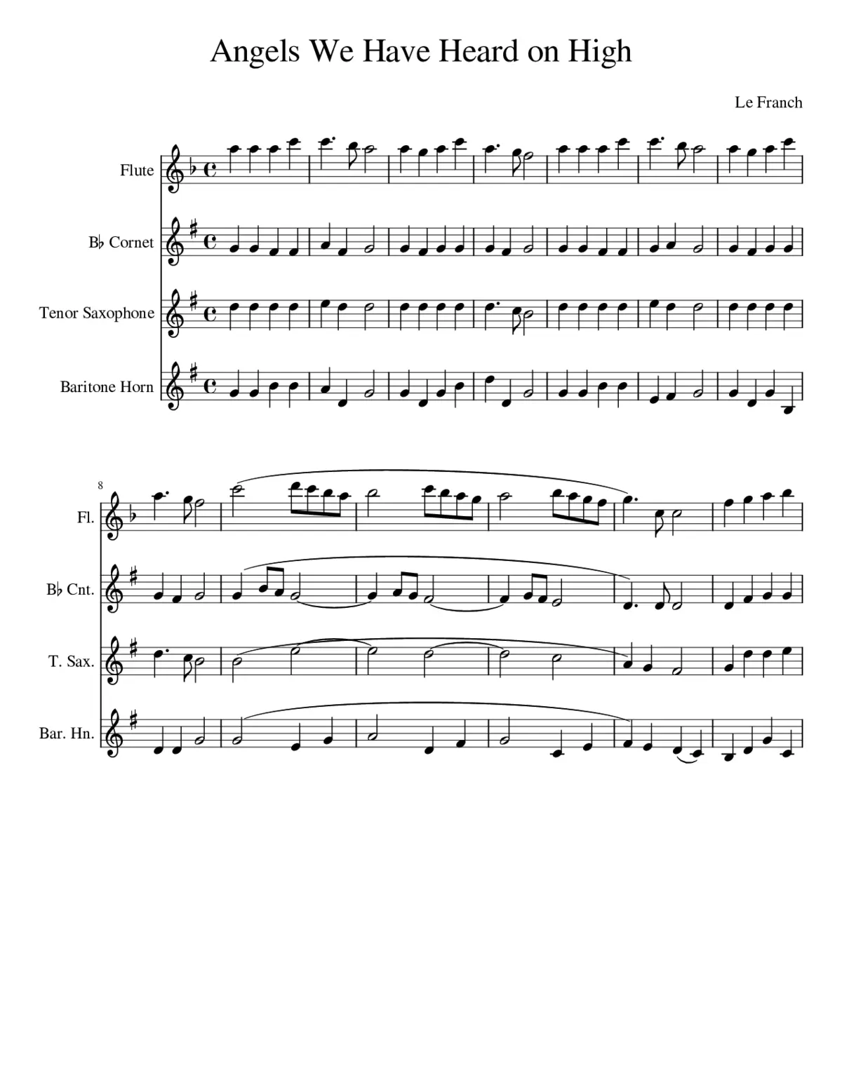 angels we have heard on high - Page 1