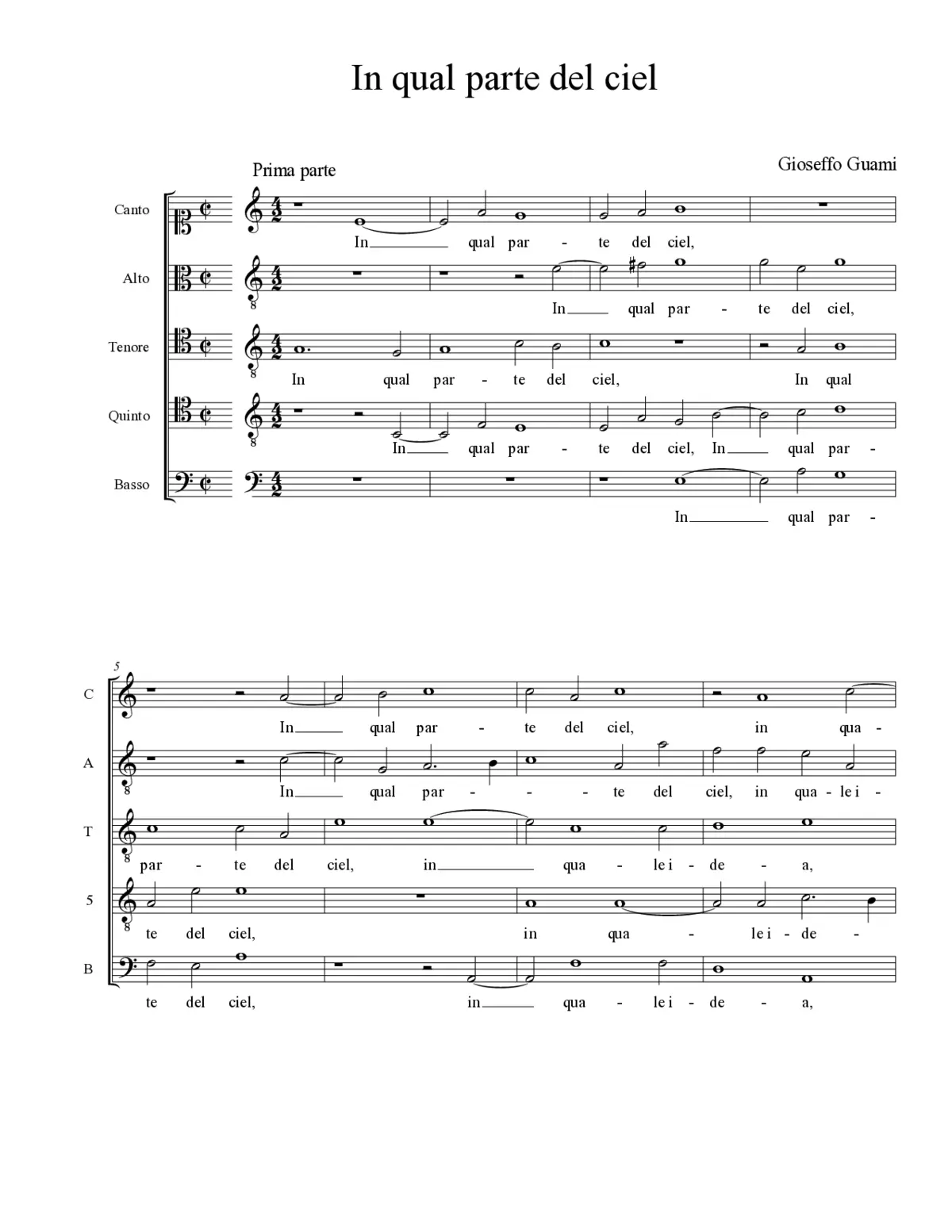 In qual parte del ciel - Page 1
