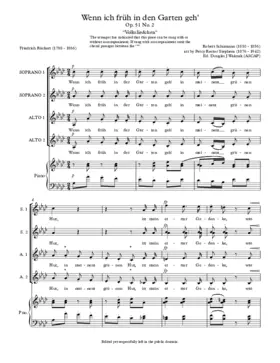 Wenn ich früh in den Garten