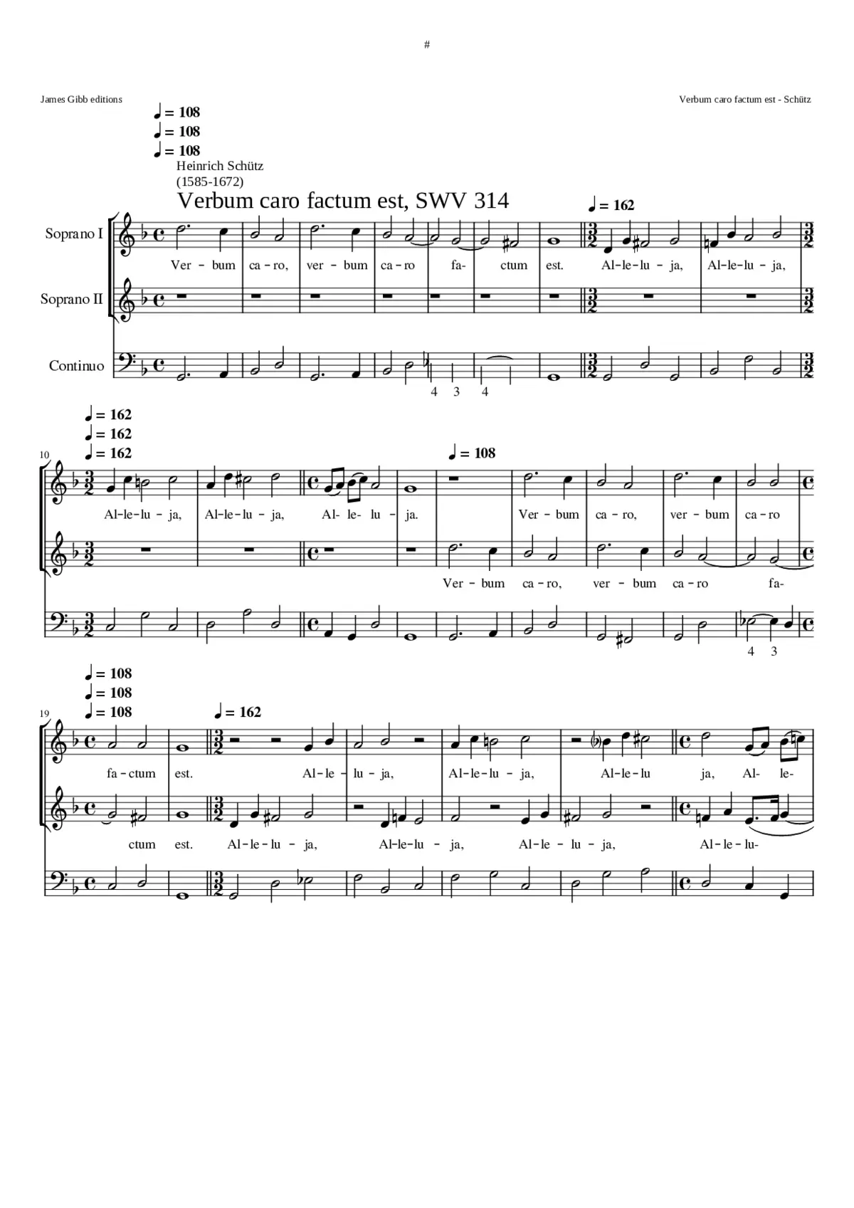 Verbum caro factum SWV 314 - Page 1