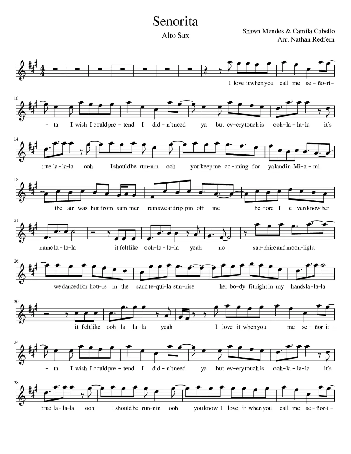 senorita - Page 1