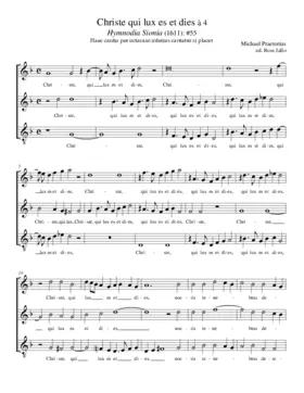 Christe qui lux es et dies