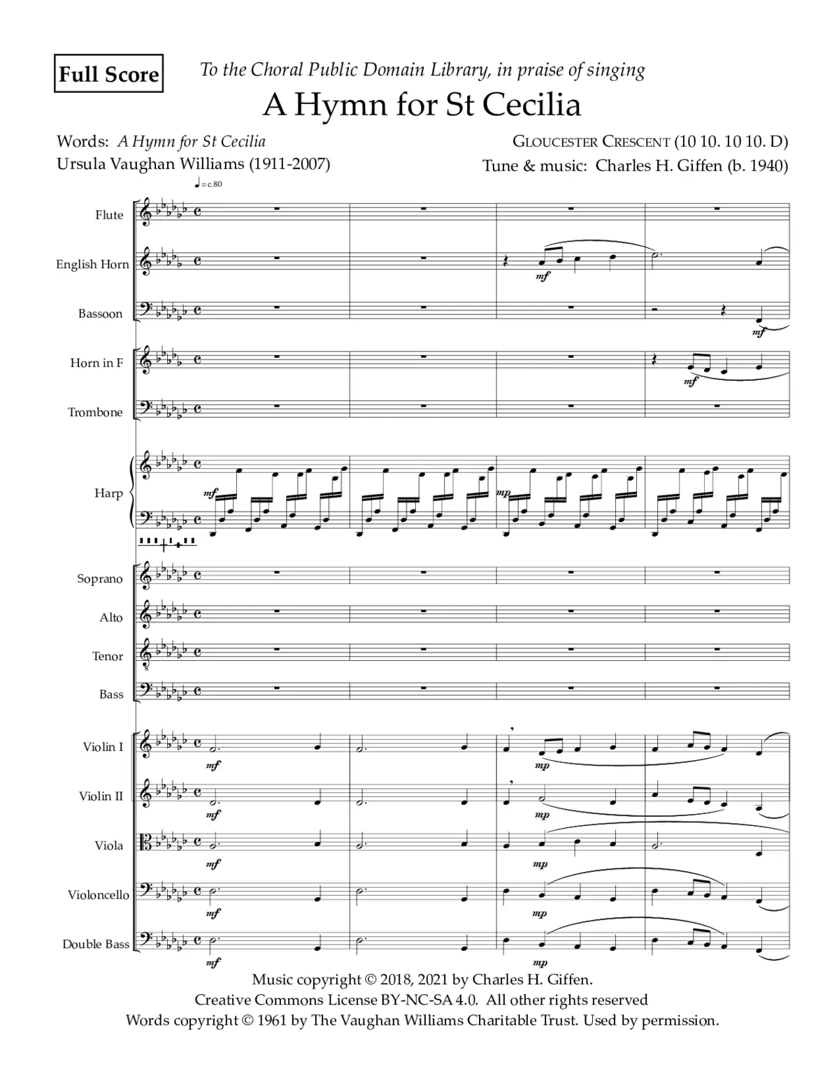 A Hymn for St Cecilia - Page 1