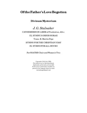 Of the Father's love begotten