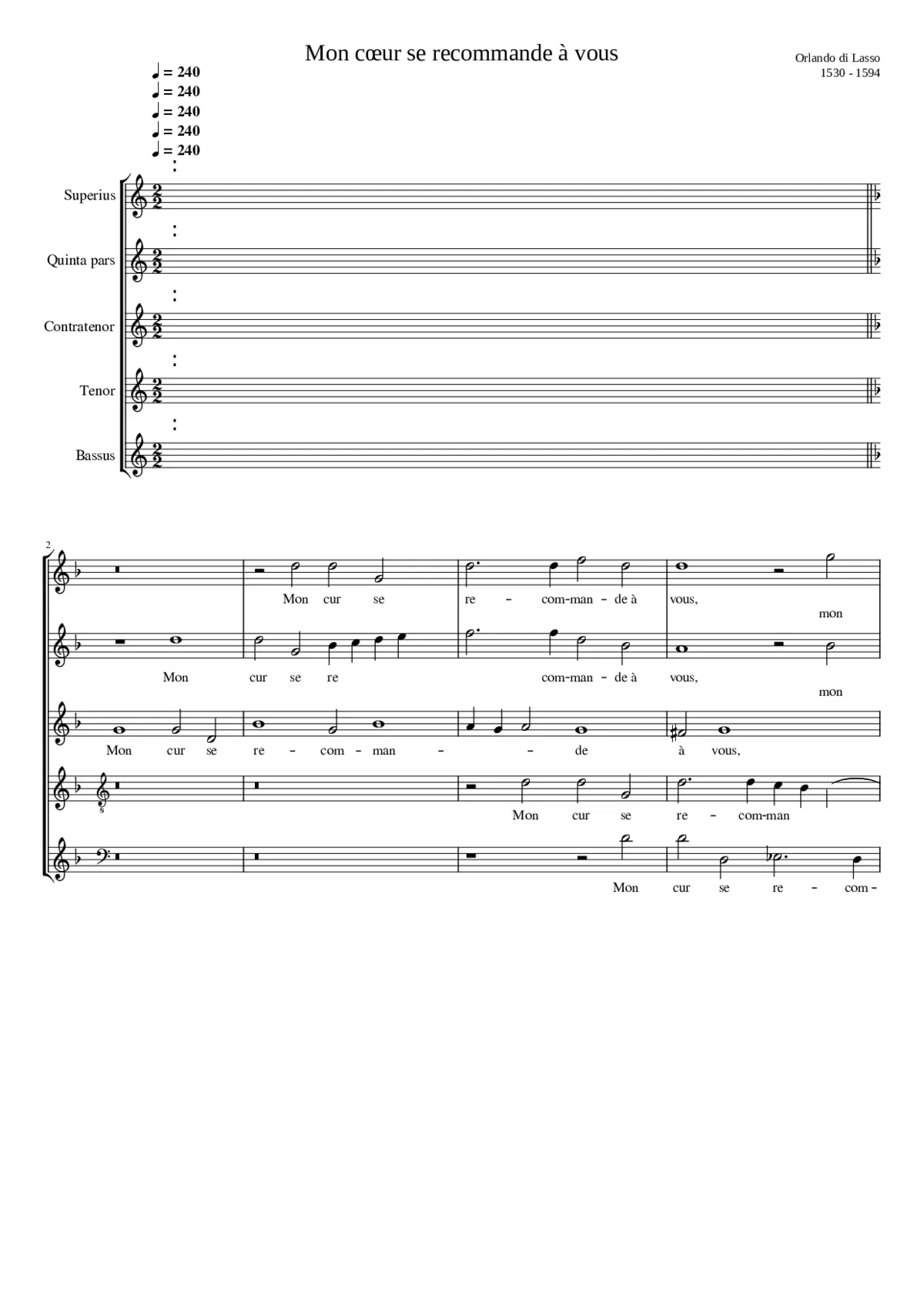 Mon coeur se recommande a vous - Page 1