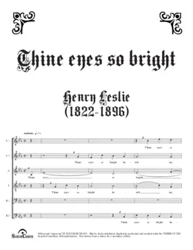 Thine eyes so bright