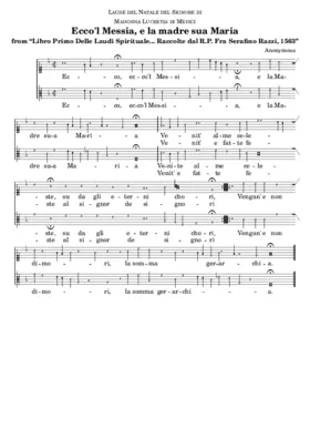 Ecco, ecco'l Messia, à Due