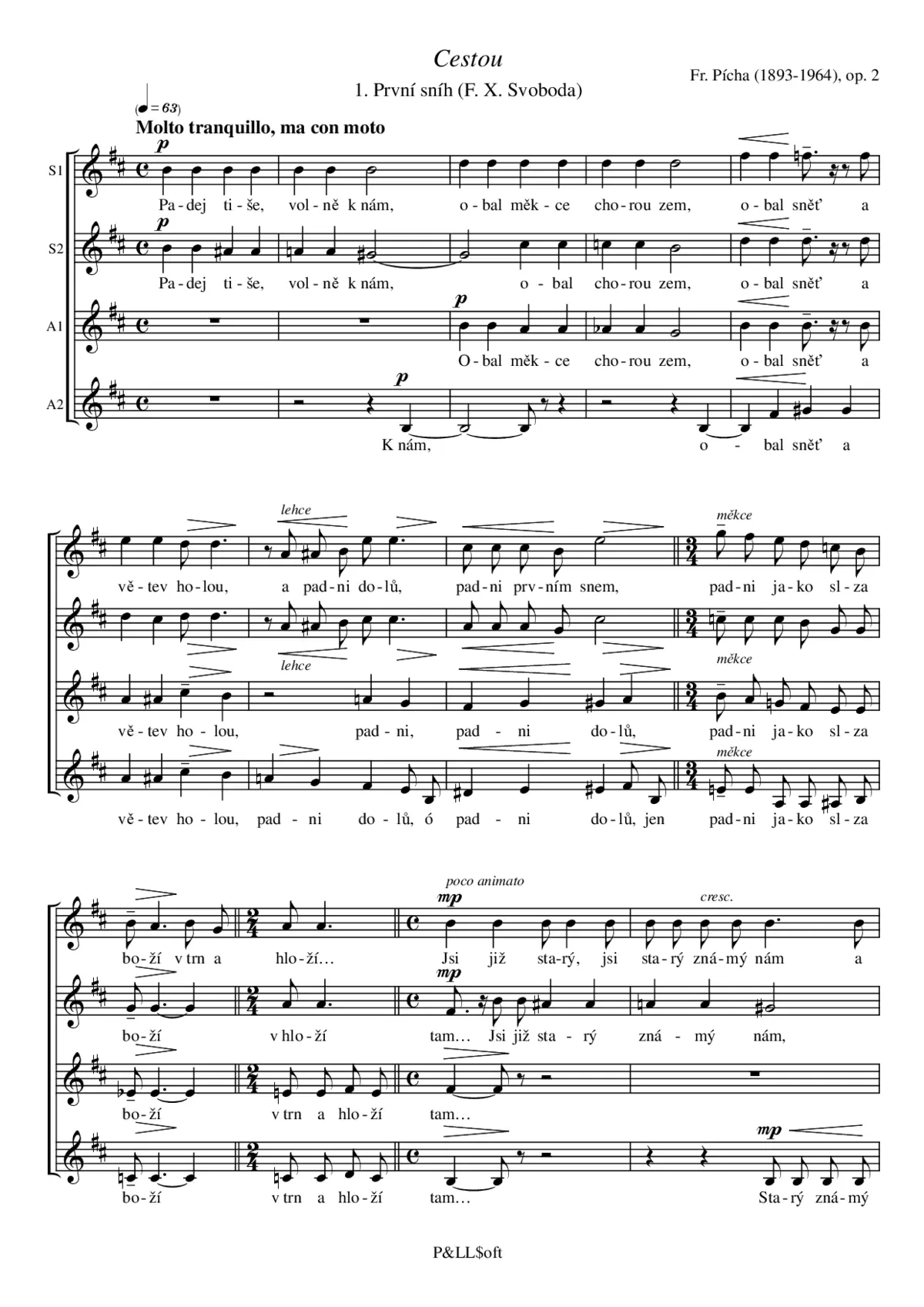 Cestou, op. 2 - Page 1