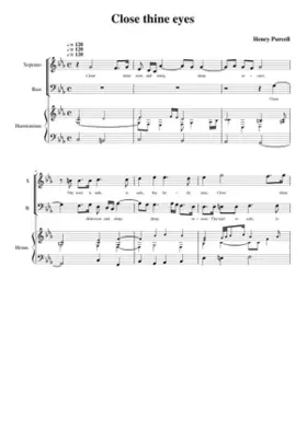 Close thine eyes and sleep secure