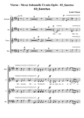 Sanctus (Messe Solennelle)