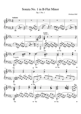 Sonata No. 1 in B-Flat Minor 1st Movement