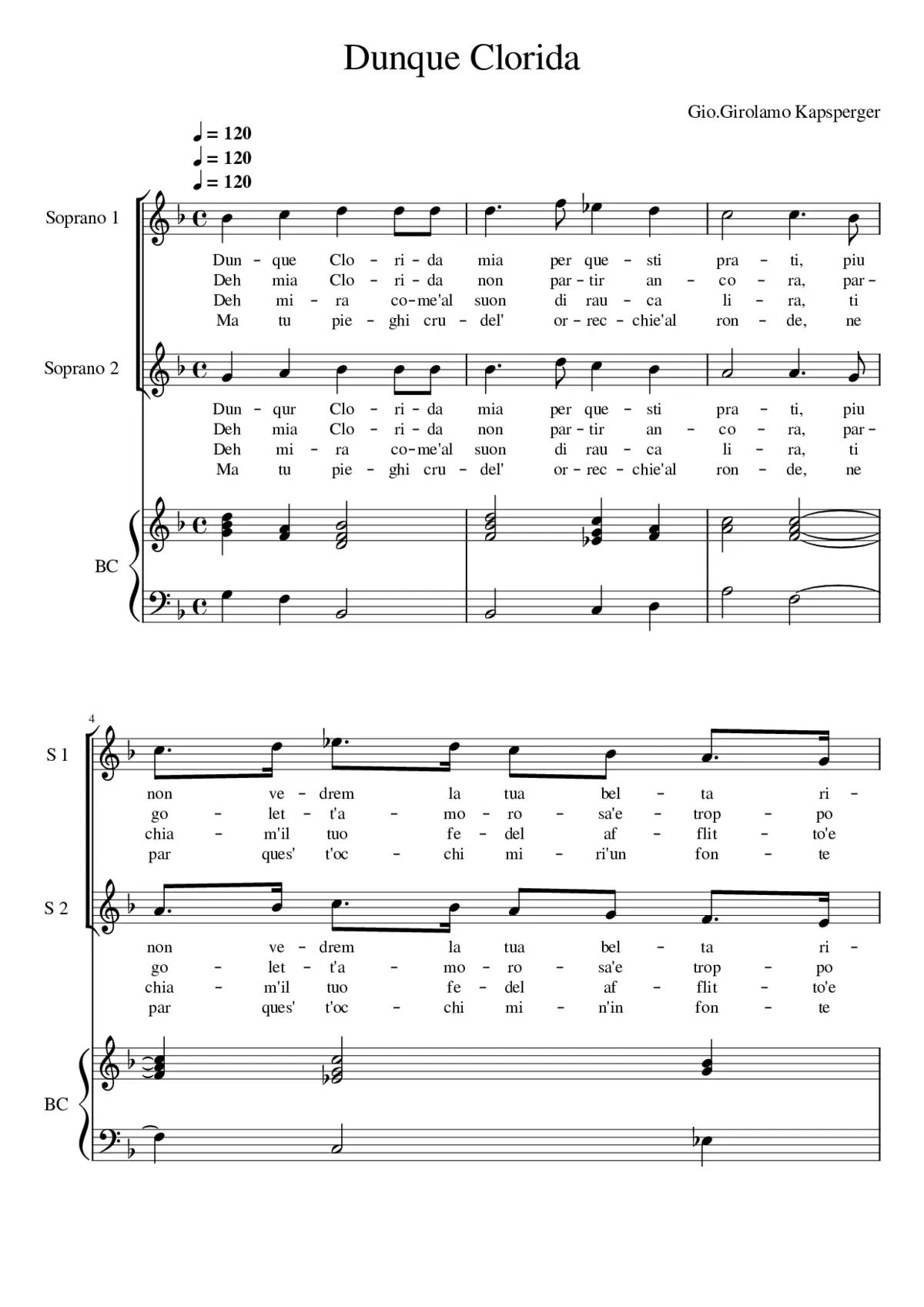 Dunque Clorida - Page 1