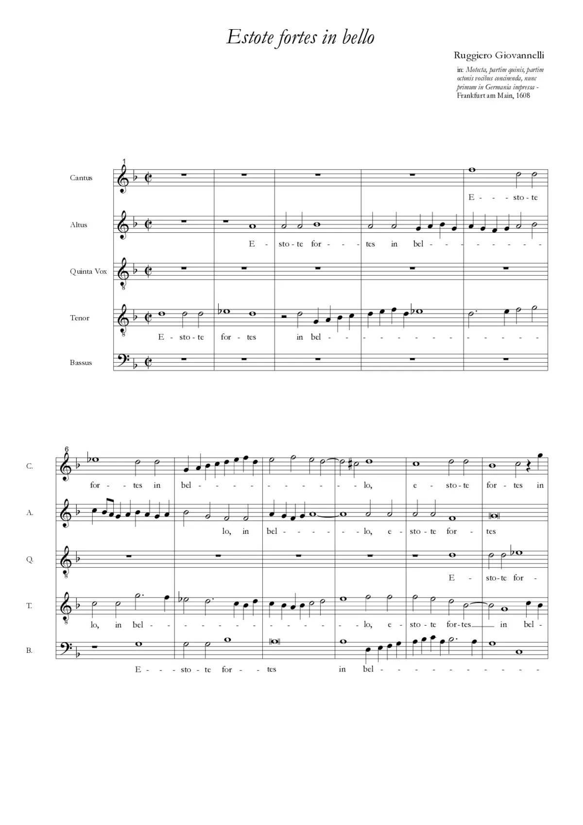Estote fortes in bello - Page 1