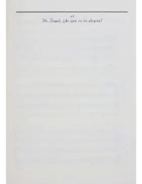 Zagal, ¿De qué es tu alegría?