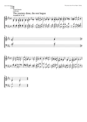 The journey done the rest begun