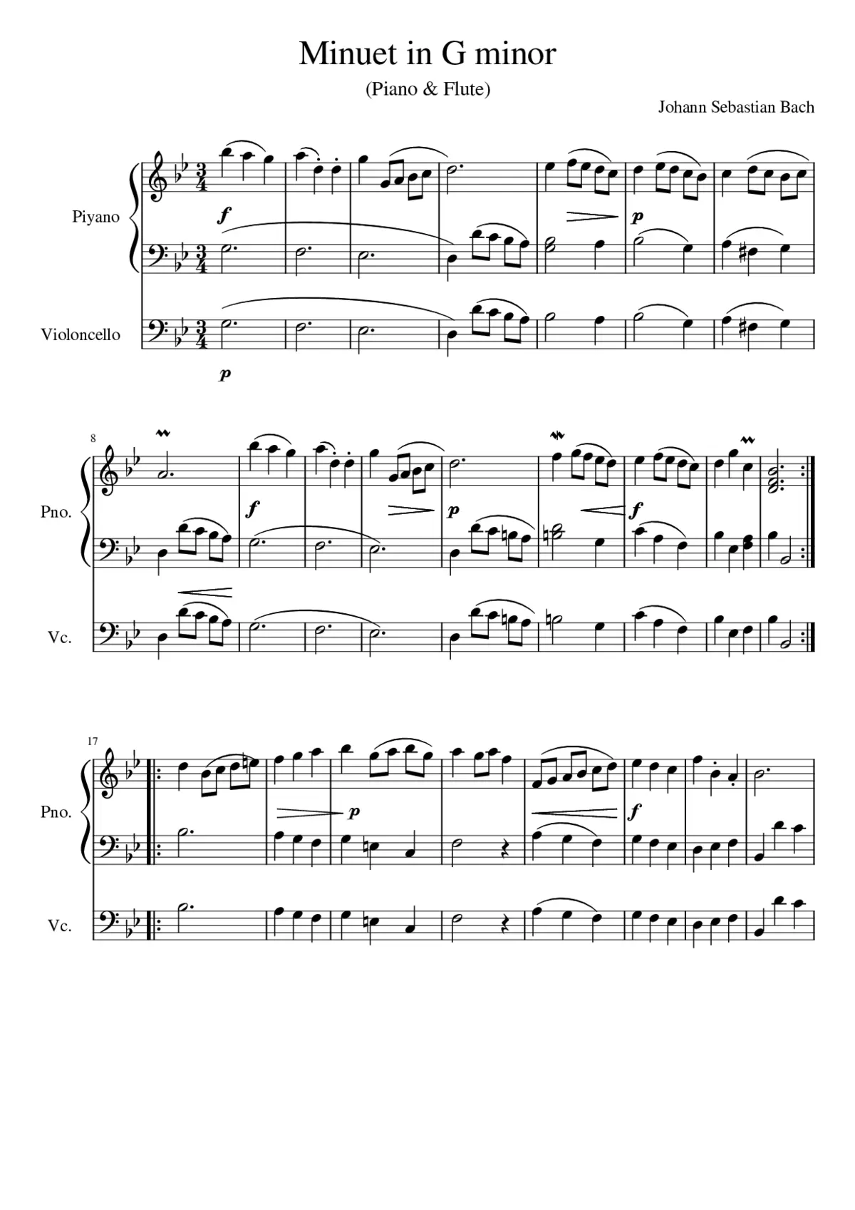 anna magdalena anh 115 - minuet in gm - Page 1