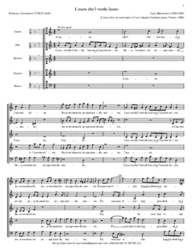 L'aura che'l verde Lauro