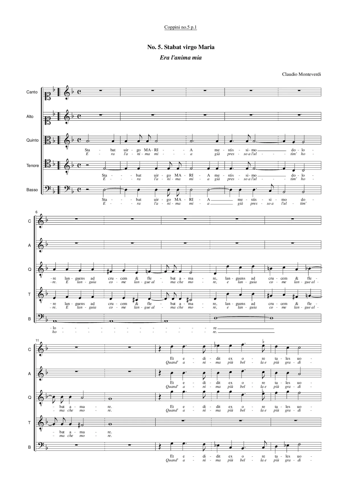 Era l'anima mia - Page 1