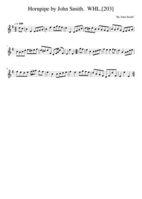 Hornpipe by John Smith. WHL.[203]