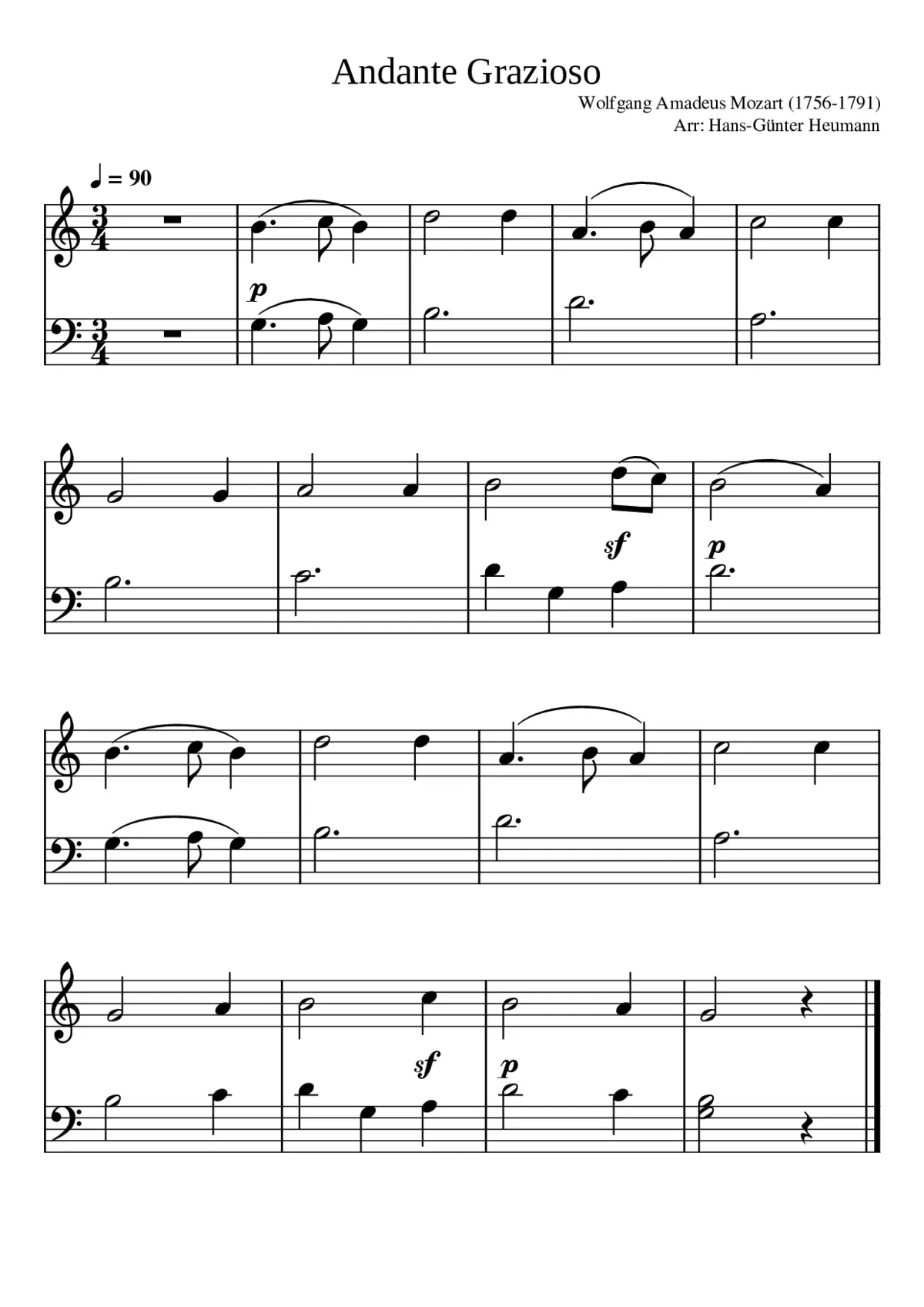 Andante Grazioso - Page 1