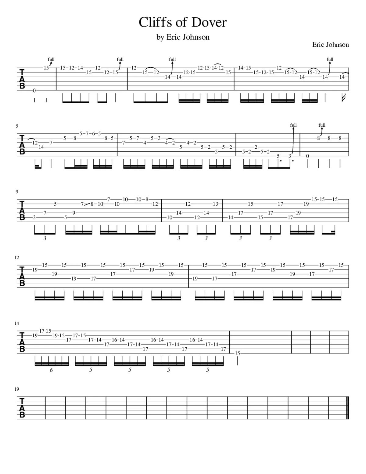 cliffs of dover - Page 1