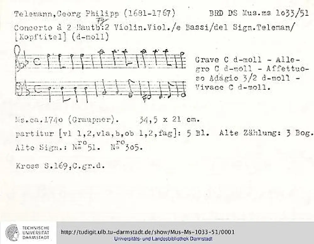 Concerto for 2 Oboes and Bassoon - Page 1