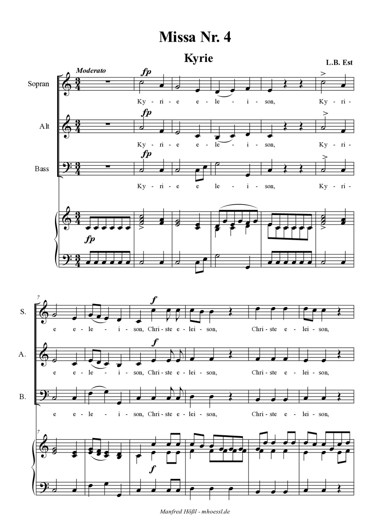 Missa No. 4 - Page 1