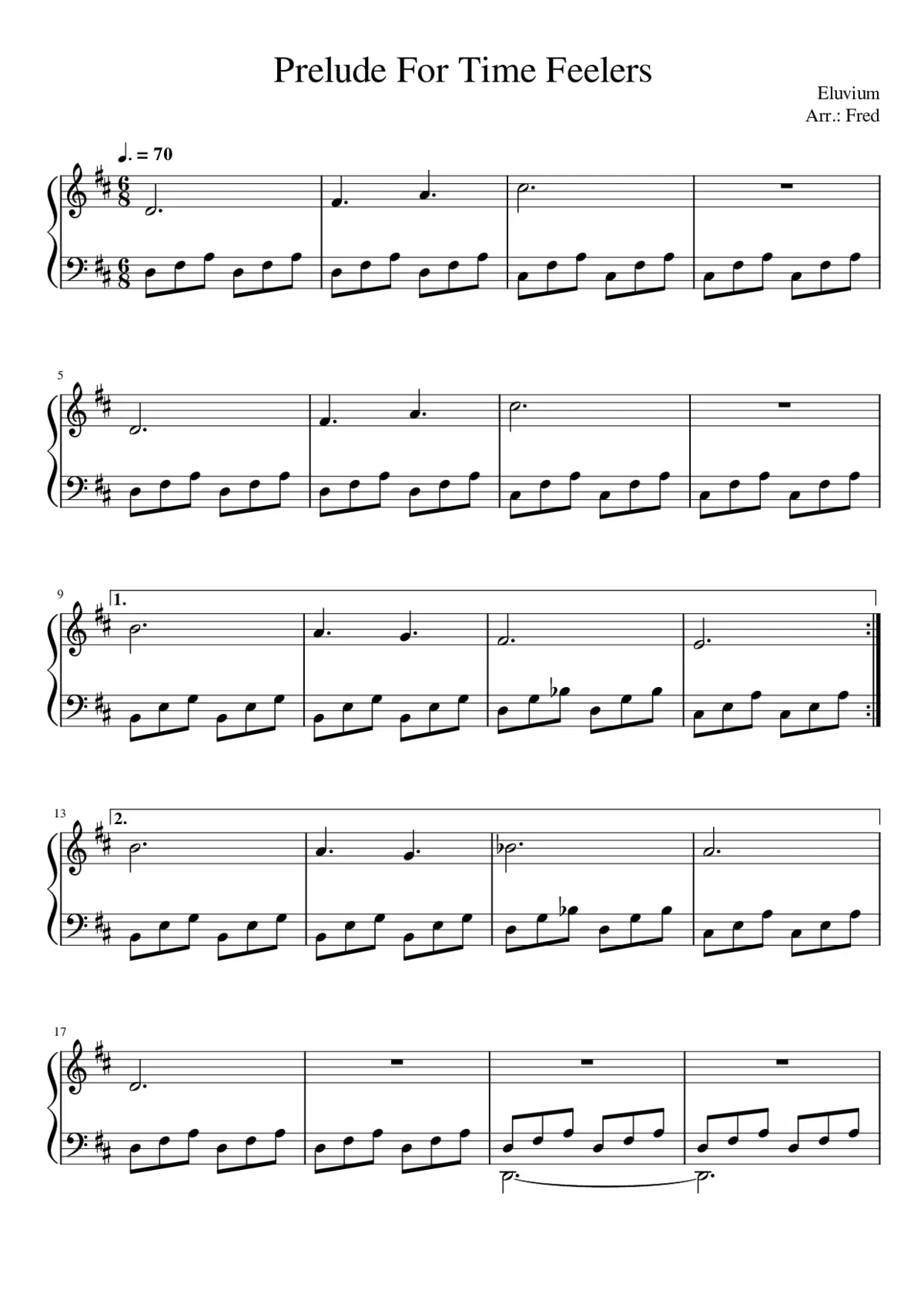 Prelude For Time Feelers - Page 1