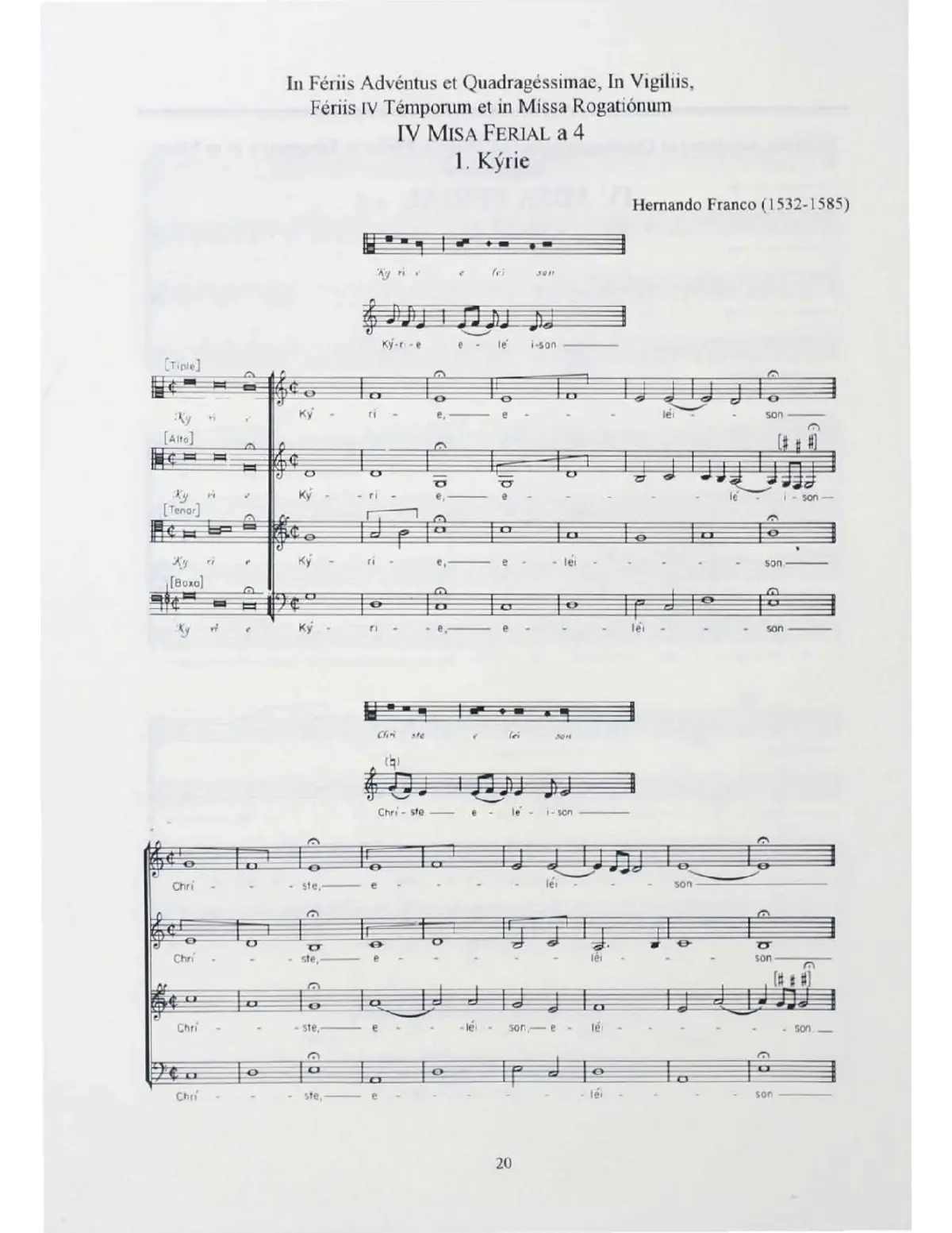 Misa Ferial a 4 - Page 1