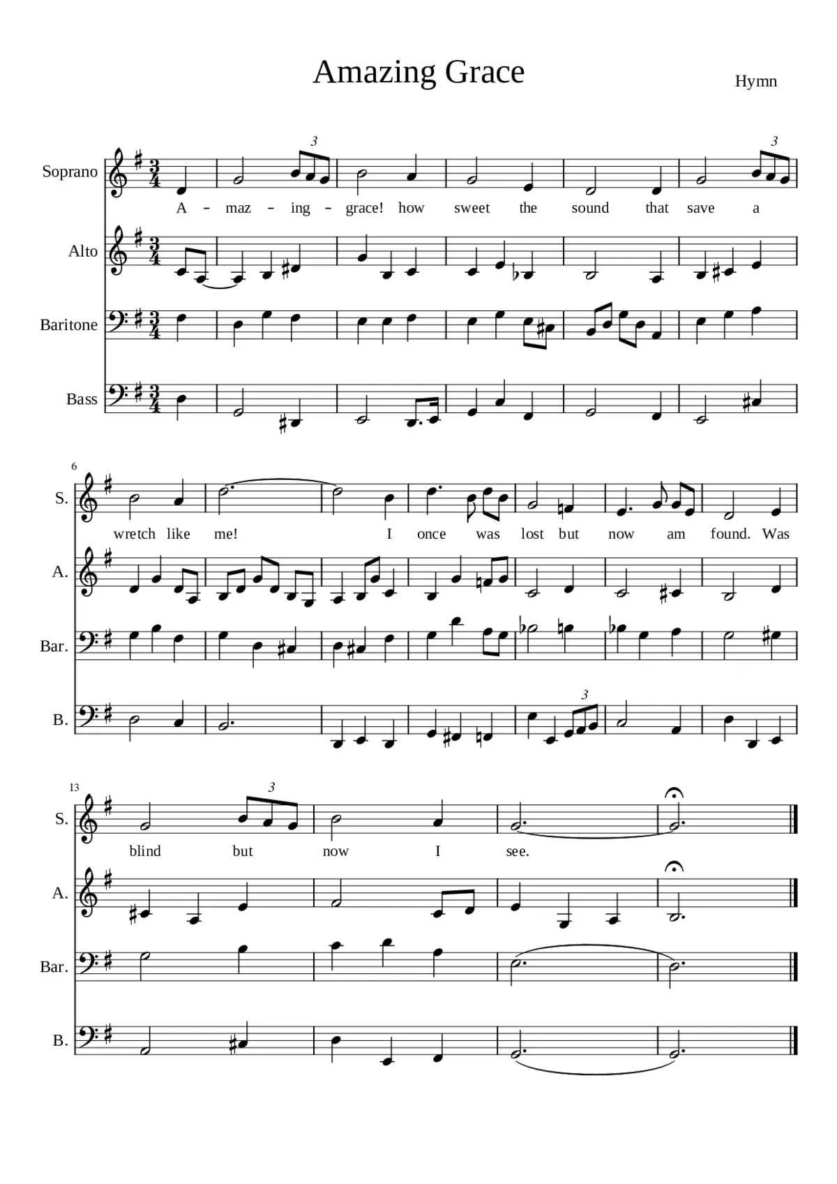 amazing grace - Page 1