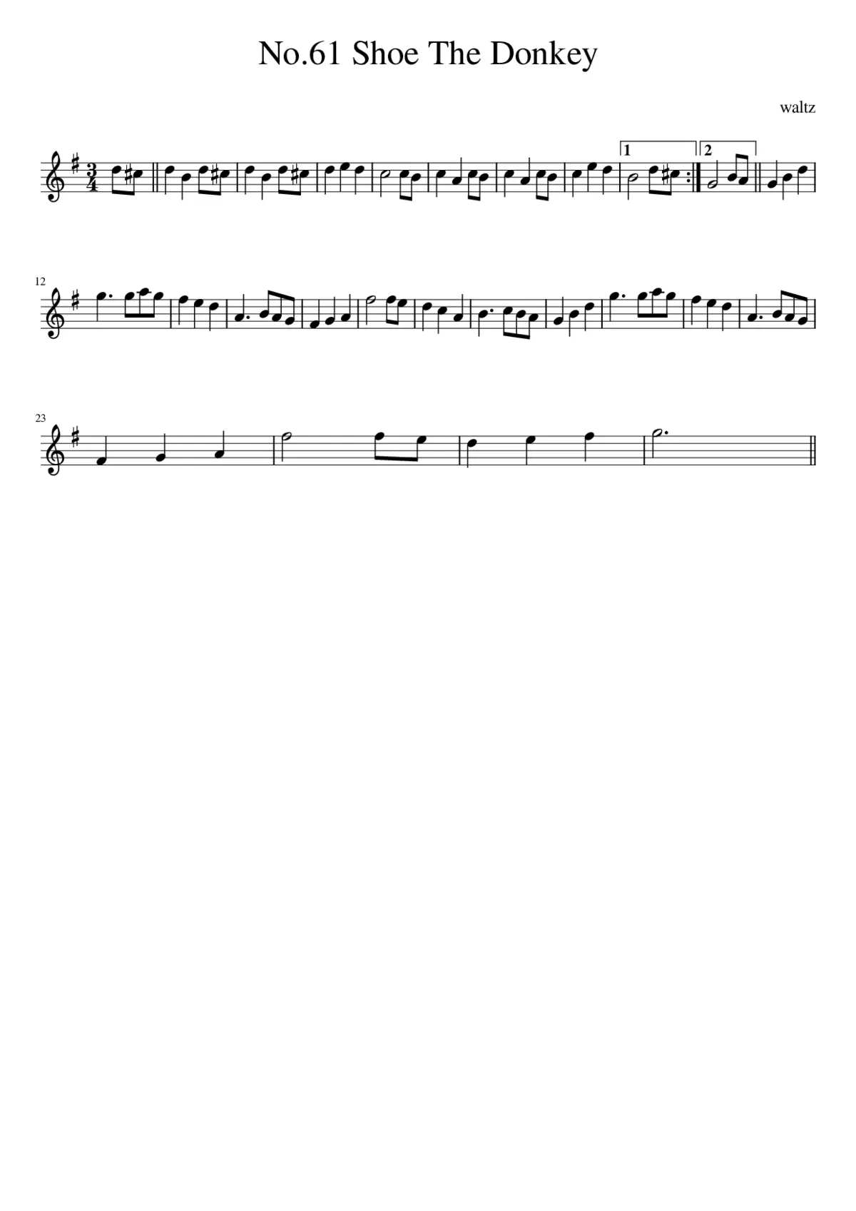 No.61 Shoe The Donkey - Page 1