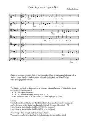 Quaerite primum regnum Dei