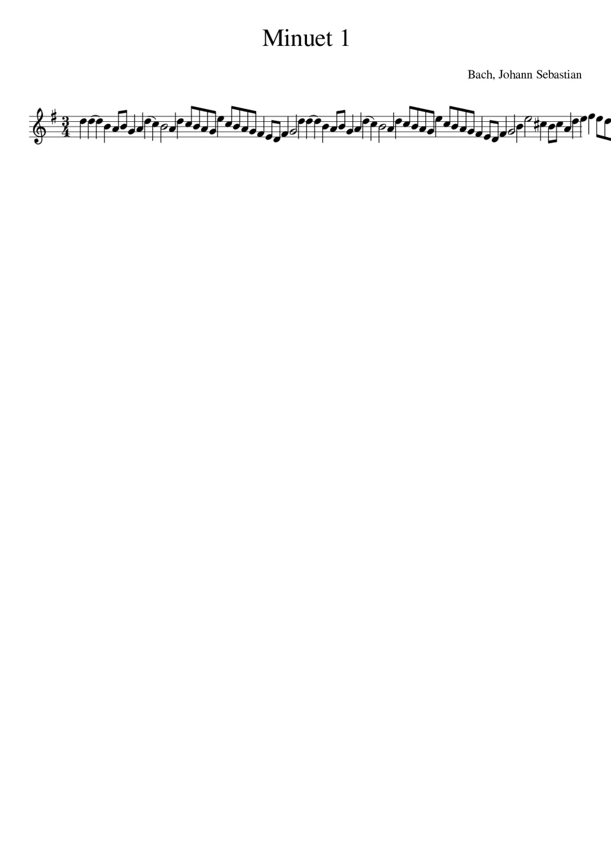 Minuet 1 - Page 1