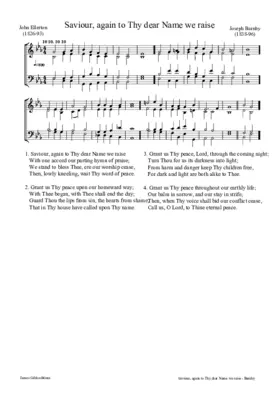 Saviour, again to Thy dear Name we raise