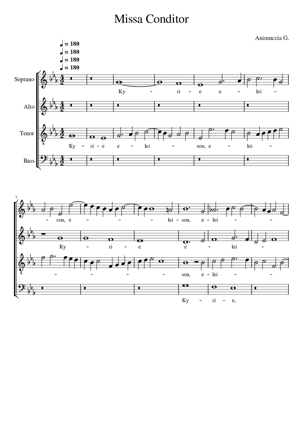 Missa Conditor Alme Siderum - Page 1