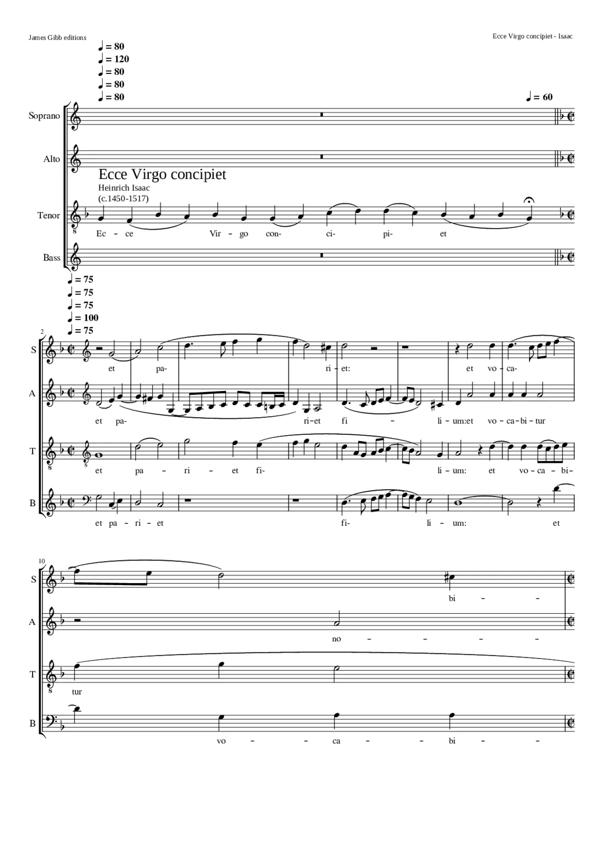 Ecce virgo concipiet - Page 1