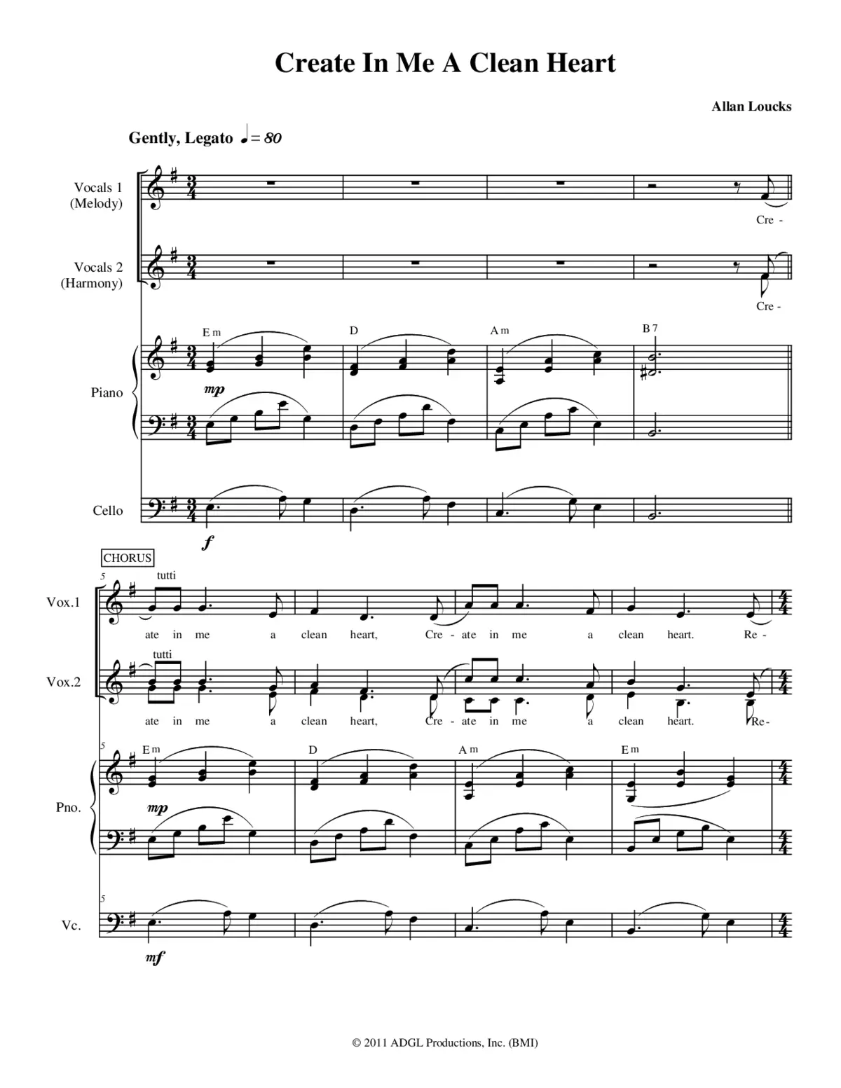 Create in me a clean heart - Page 1
