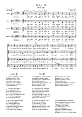 Fürsten sind meine Feinde, SWV 224