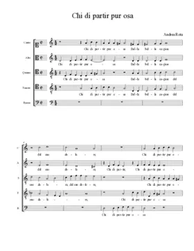 Chi di partir pur osa