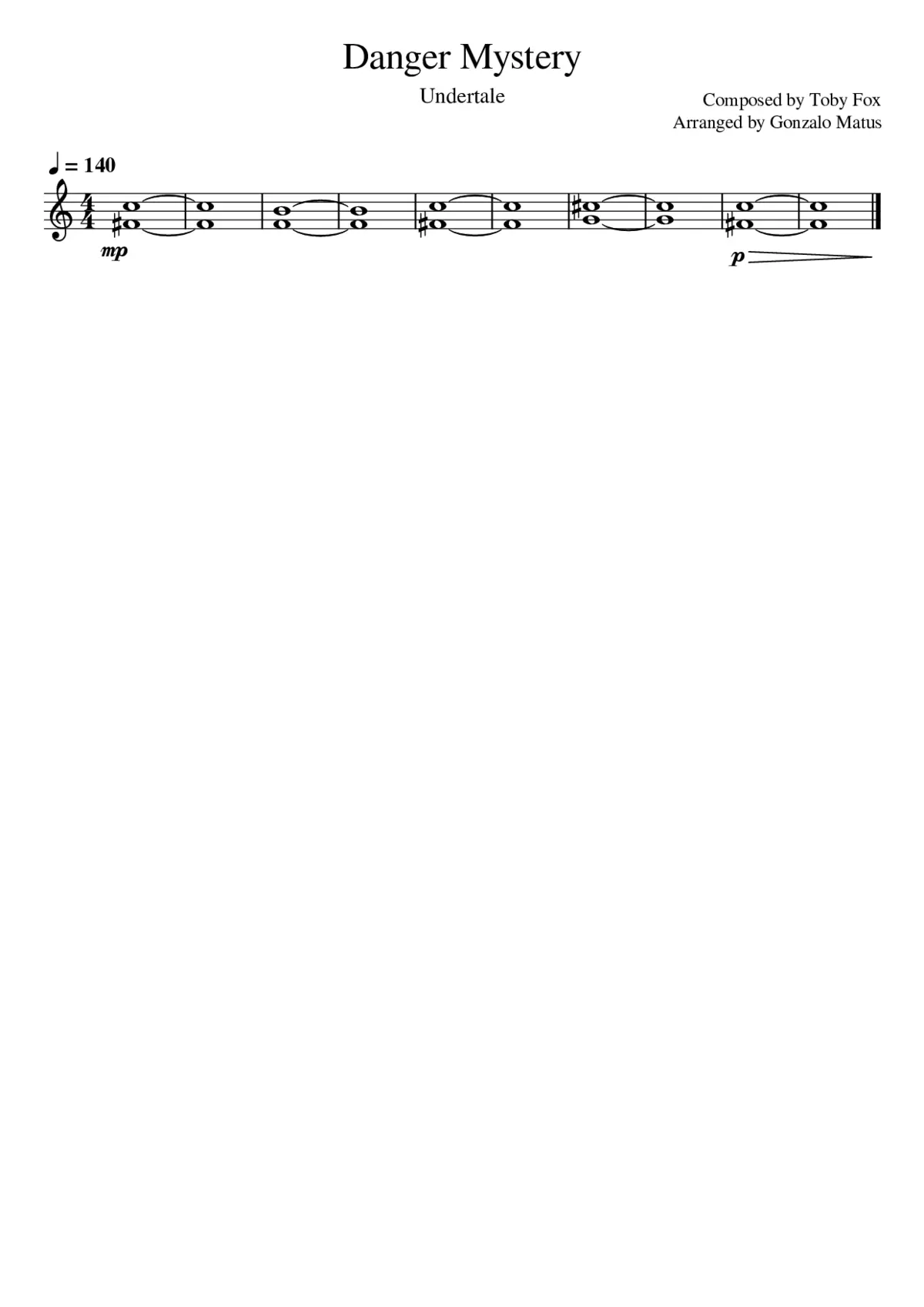 Megalovania - Page 1