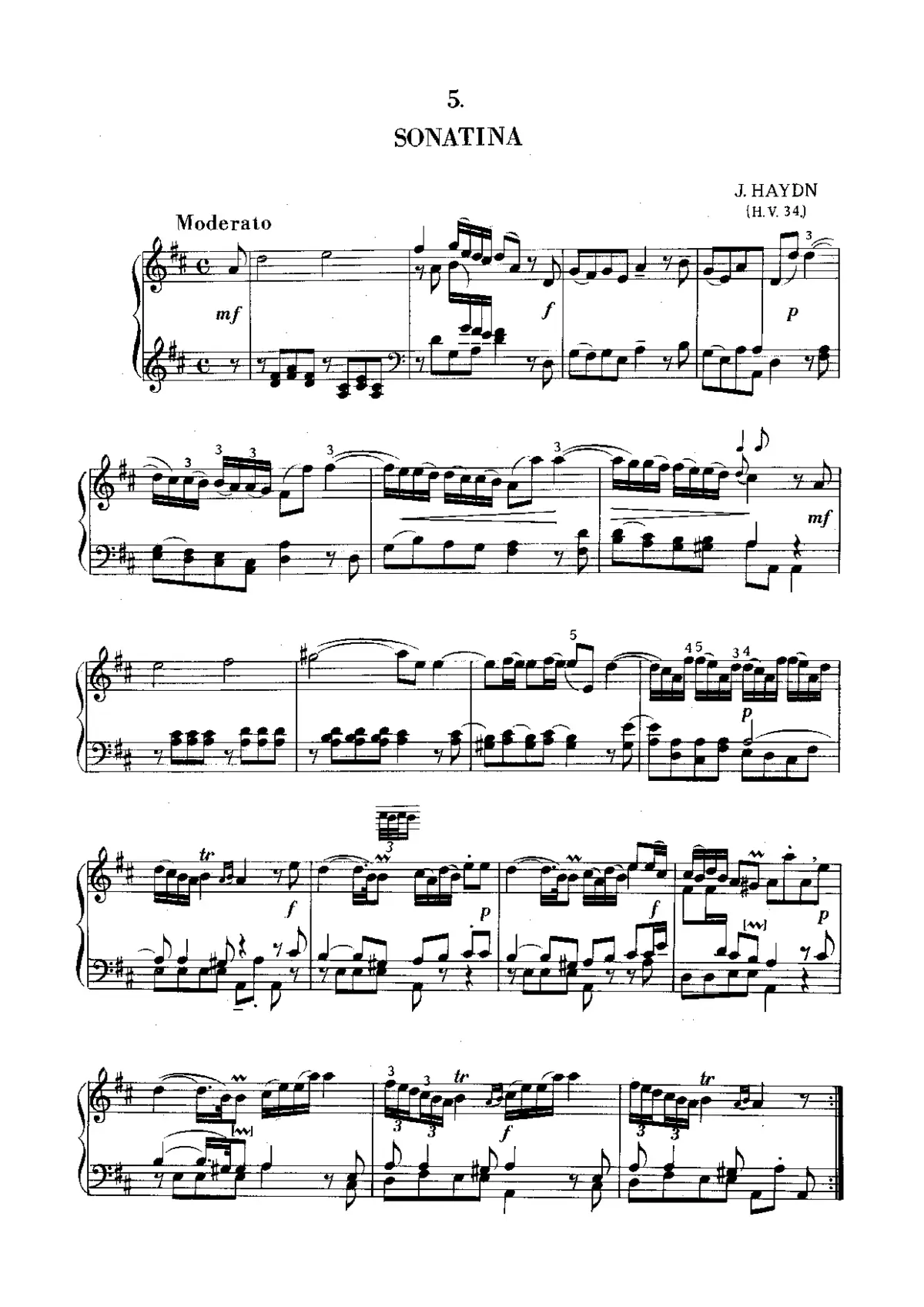 Baryton Trio in D major - Page 1