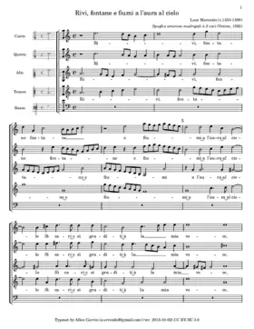 Rivi, fontane e fiumi a l'aura al cielo