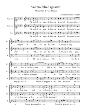 S'al tuo felice sguardo