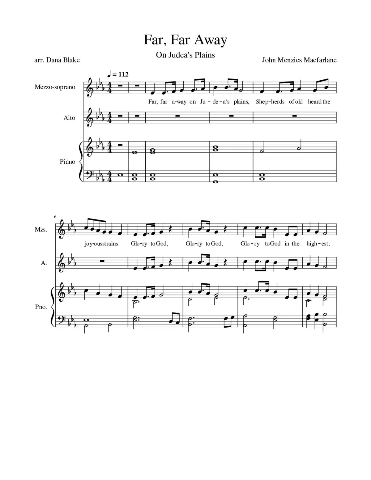 Far far away on judeas plains - Page 1